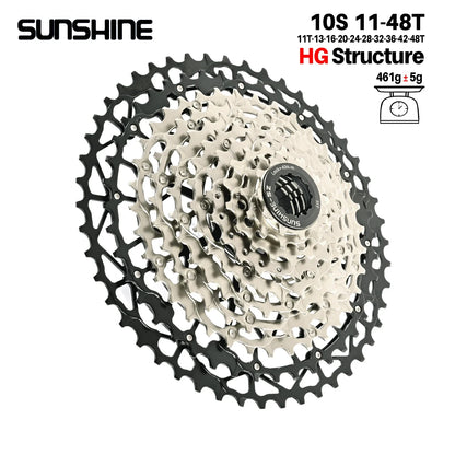 SUNSHINE Ultralight MTB Bike Cassette HG 9–13 Speed Carbon Steel Sprocket - EXPROTAS