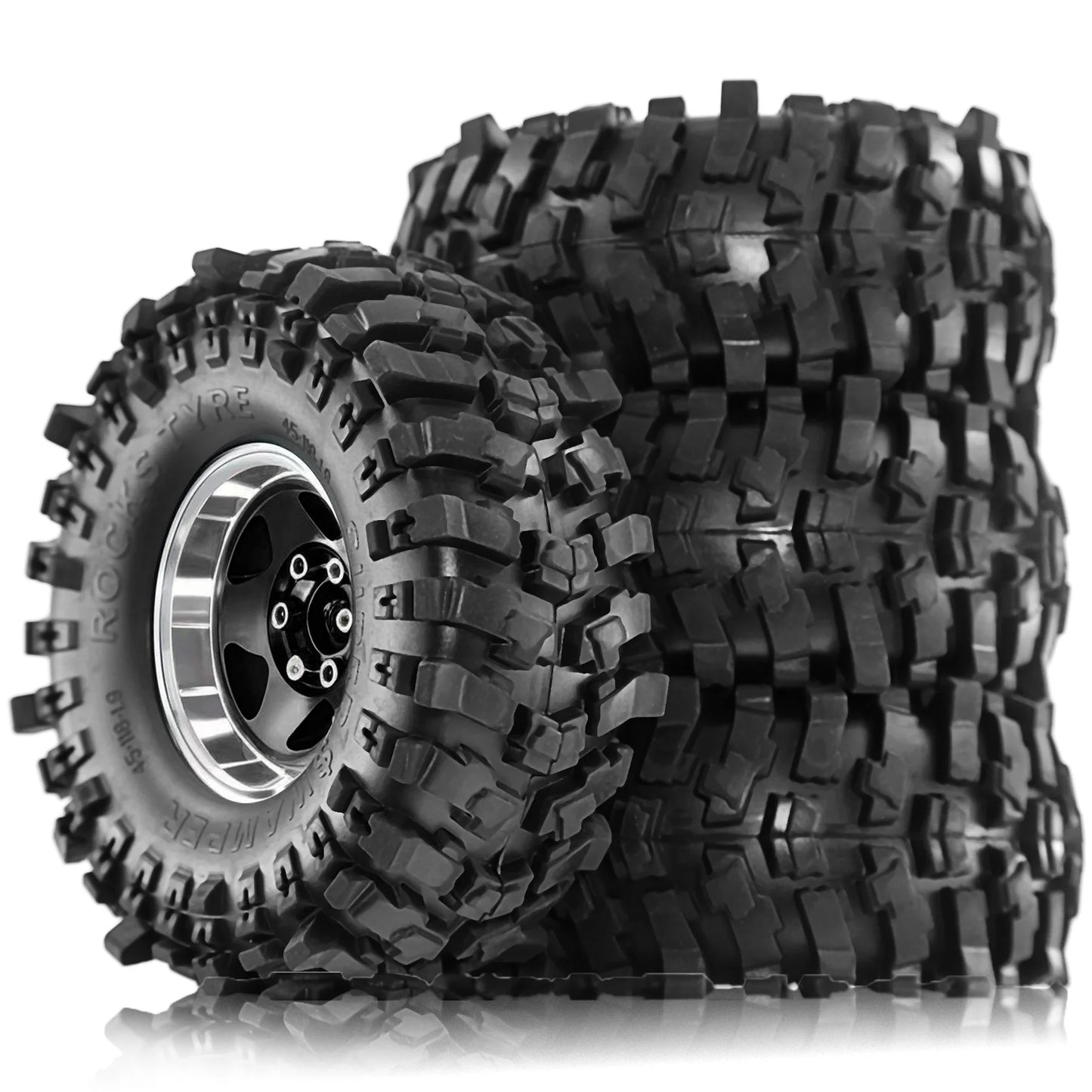 4pcs 1.9 Wheel Tires for 1/10 RC Crawler TRX4 TRX6 SCX10 II III Gen7 D90
