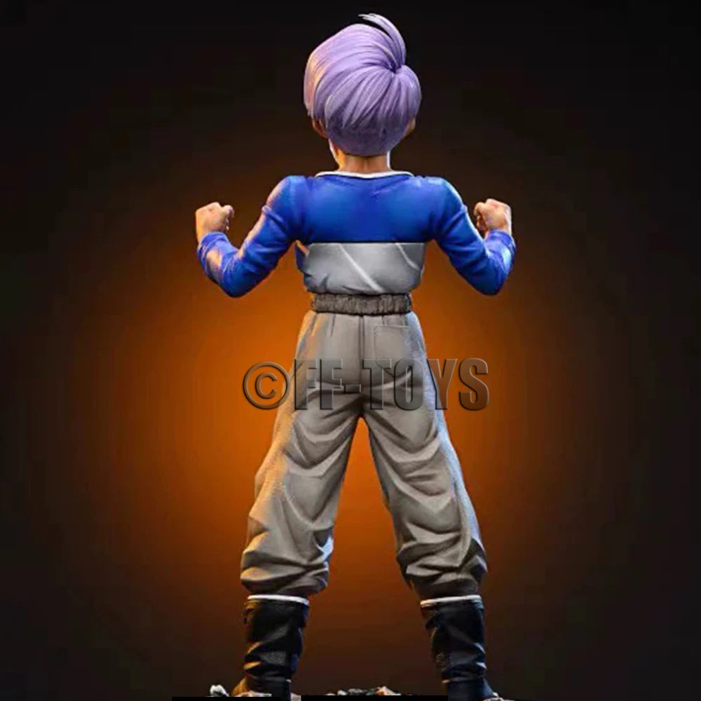 Dragon Ball Z Super Saiyan Trunks Figure PVC Statue with Light Head Model Toy
