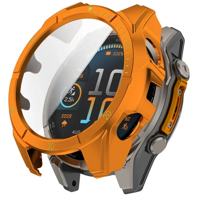 Screen Protector Case for Garmin Fenix 8 43mm 51mm 47mm Tempered Glass Bumper