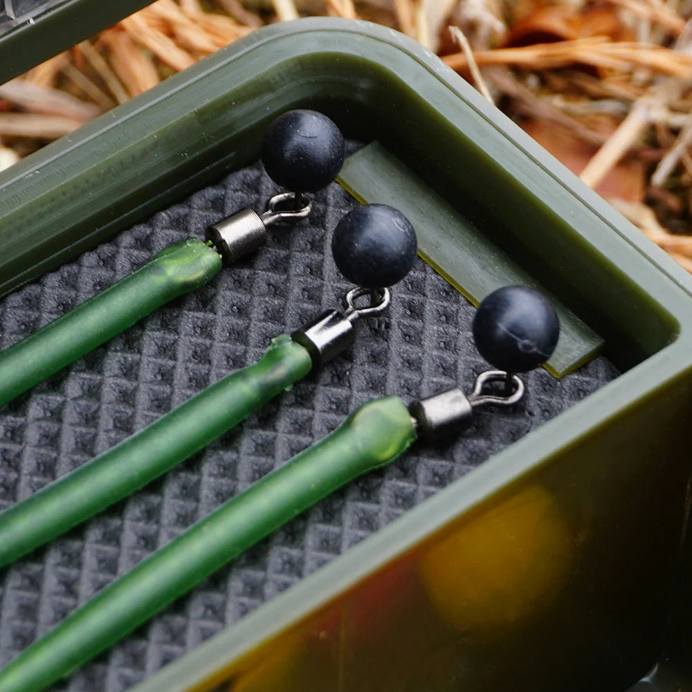 Hirisi Carp Fishing Organizer Box, Portable Tackle Storage w/ Magnetic Compartments