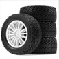 4pcs 80mm Rally Tires Wheel Rim Set for 1/10 RC Car HSP 94177 HPI WR8 Flux