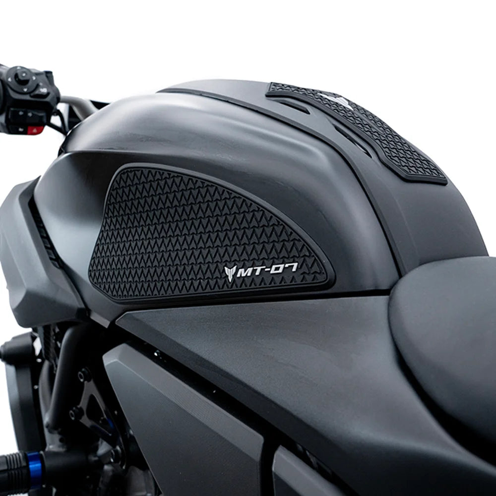 Yamaha MT-07 Side Fuel Tank Pads Rubber Protector Stickers 2024-2026