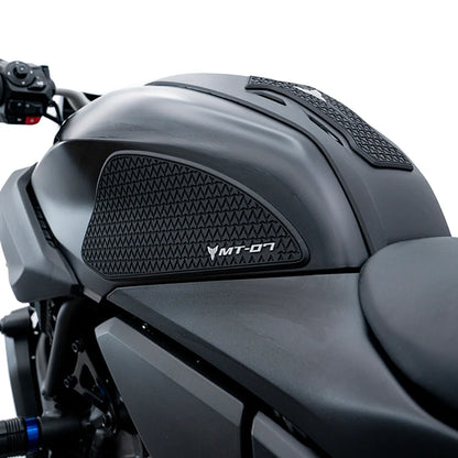 Yamaha MT-07 Side Fuel Tank Pads Rubber Protector Stickers 2024-2026