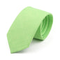 Men Tie Solid Slim Skinny Plain Wedding Party Ties Sage Green Pink Orange