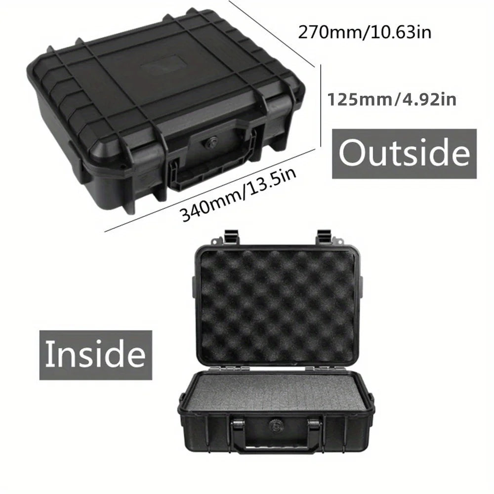 Waterproof Hard Carry Case Tool Box with Foam Storage Safety Organizer