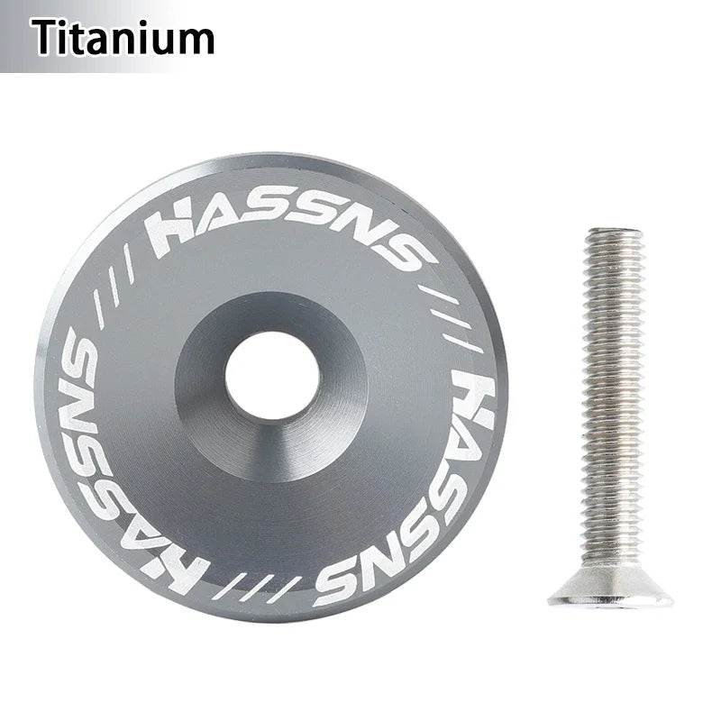 HASSNS Stem Cap Aluminum Headset Top Cap MTB Road Bicycle Power Cap - EXPROTAS