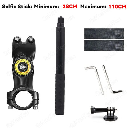 Selfie Stick Handlebar Mount for Insta360 X5 X3 X4 GoPro Hero 13–8 DJI Action
