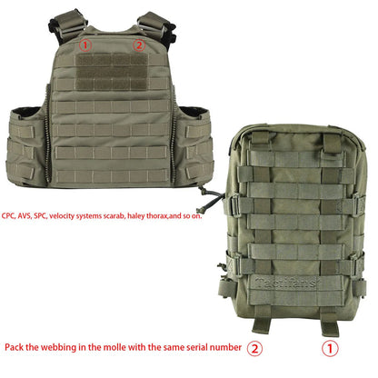 Mini Hydration Pack 2-in-1 MOLLE Rip-Away IFAK Pouch Medical Hunting Bag