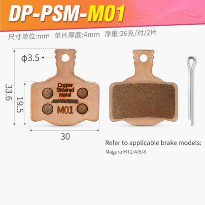 JSHOUBIKE Copper Sintered Disc Brake Pads for Shimano MT200 XT XTR Avid BB5 BB7