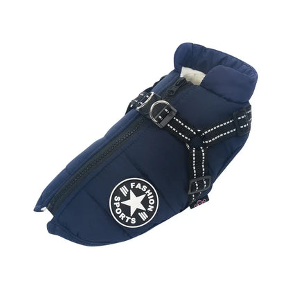 Winter Dog Jacket Warm Windproof Coat for French Bulldog Large Puppy