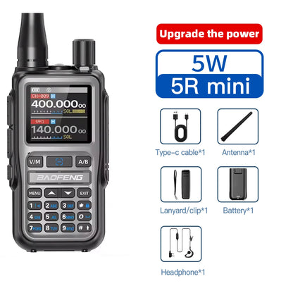 1PC Baofeng Walkie Talkie Mini Radio Long Range Type-C Charger 1600mAh