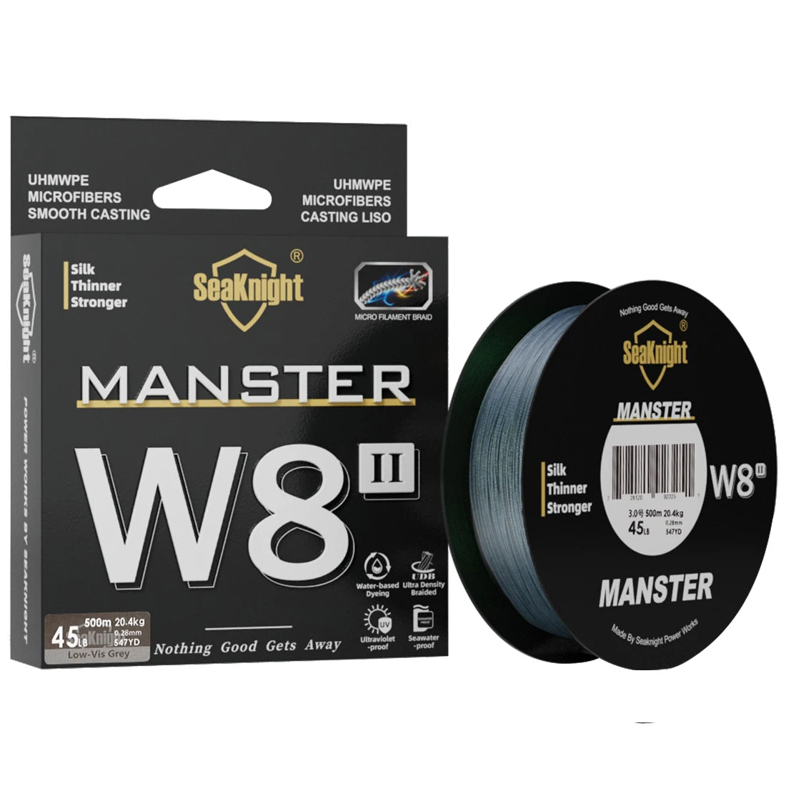 SeaKnight Fishing Line 500m Braided PE Saltwater 15-100LBs W8 II