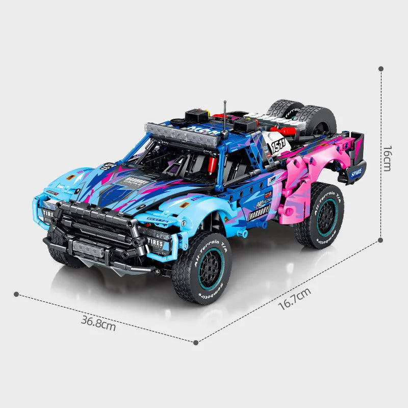 SEMBO 1341pcs Off-Road Racing Car Building Blocks MOC Vehicle Model DIY Toy Gift