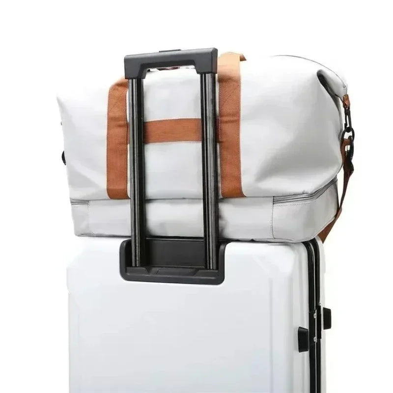 Large Travel Gym Bag Portable Fitness Shoulder Crossbody Duffle Luggage
