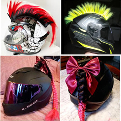 Hawks Mohawk Outdoor Hair Sticker Wigs for Motorcycle Bicycle Accessories