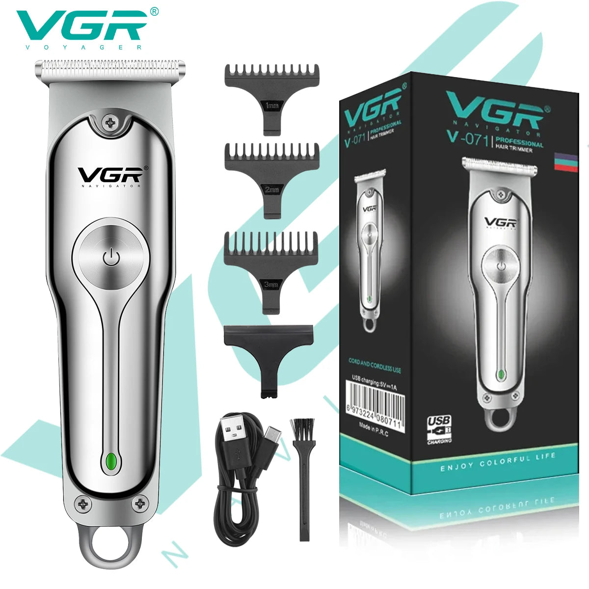 Professional Hair Clippers Trimmer Cordless Cutting Machine for Men