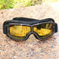 Vintage Motorcycle Leather Goggles Folding Cruiser Motocross Riding Safety Glasses