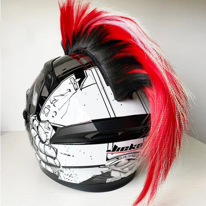 Helmet Wig Motorcycle Decoration Cockscomb Full Face Off Road Stickers