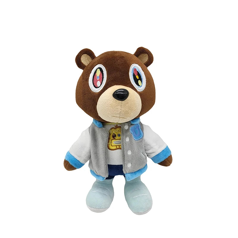 26cm Kawaii Kanye Dropout Bear Plush Soft Teddy Toy Graduation Decor