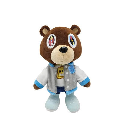 26cm Kawaii Kanye Dropout Bear Plush Soft Teddy Toy Graduation Decor