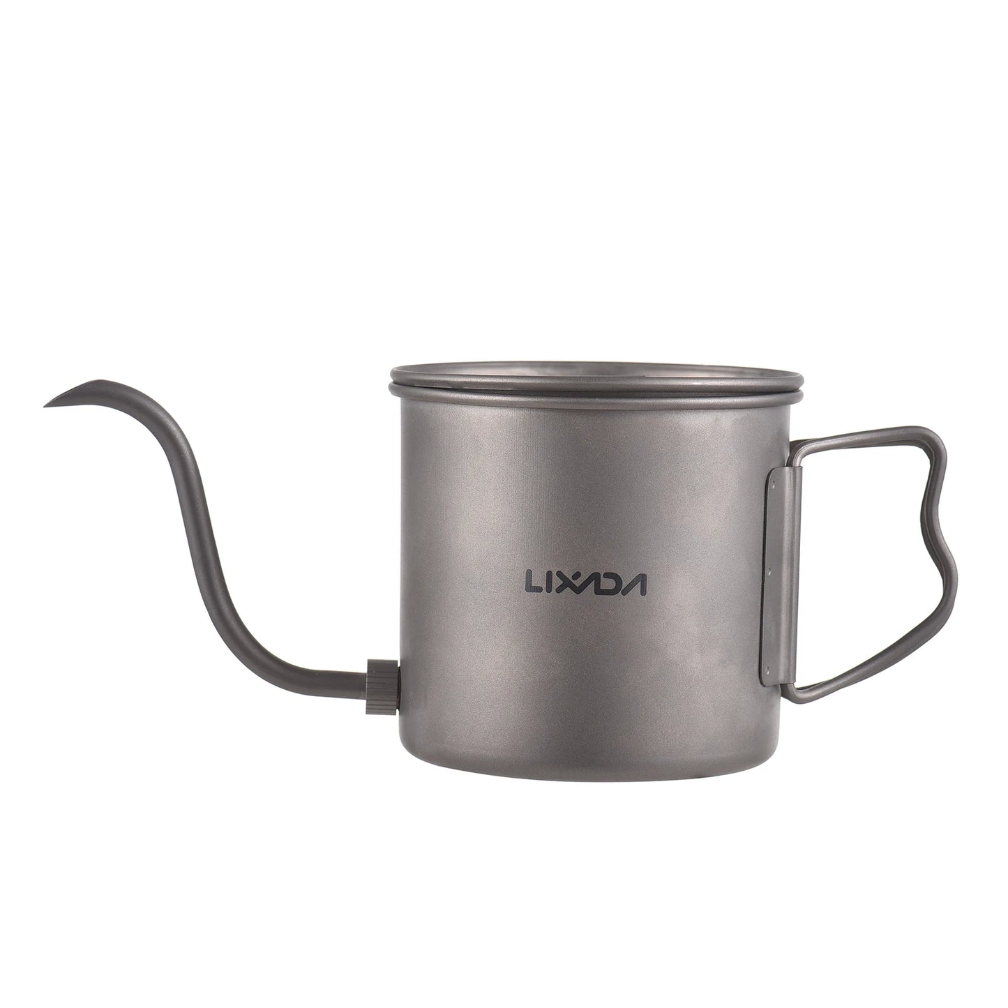 Titanium Pour Over Coffee Kettle 400/550/650ml Gooseneck Camping Tea Pot