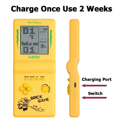 Rechargeable Portable Pocket Game Console for Tetris Machine Puzzle Toys