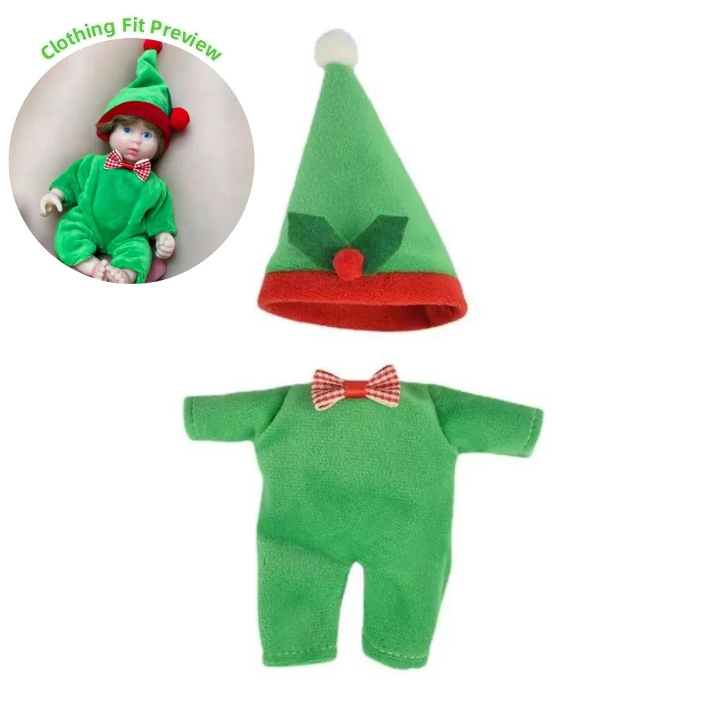 9 Styles Plush Clothes Outfits for 6 Inch Silicone Reborn Doll Overalls
