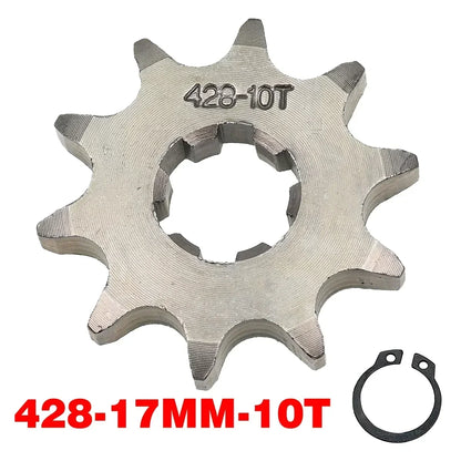 Chain 428# 17mm 20MM 10t 11T 12t 13T 14T 15t 16t 17T 18t 19T Motorcycle Sprocket