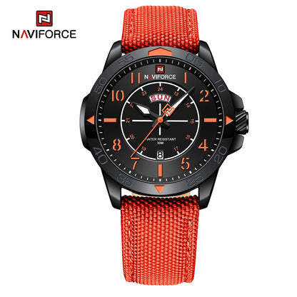 Top Brand NAVIFORCE Men's Watches Waterproof Luxury Business Casual Nylon Strap Quartz Wristwatch Luminous Relogio Masculino-EXPROTAS