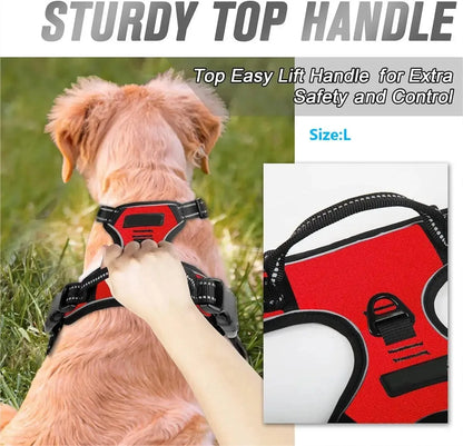 For Dogs Leather Collars Harness Vests Leash Puppy Accessories