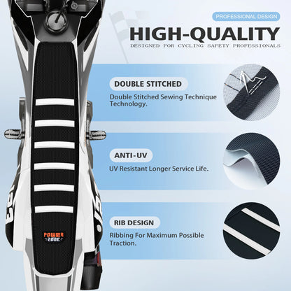 Ribbed Motorcycle Seat Cover Soft Waterproof Anti-Slip for SXF EXC Universal