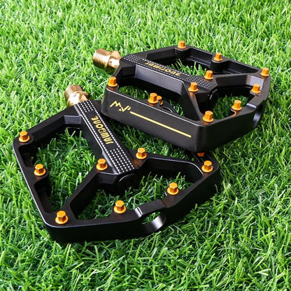 Jawbone MTB Pedals | Flat Aluminum 9/16” Platform Bike Pedals Sealed Bearing