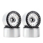 4pcs 2.2 Beadlock Wheels & Rubber Tires Set for 1/10 RC Crawler TRX4 SCX10 D90