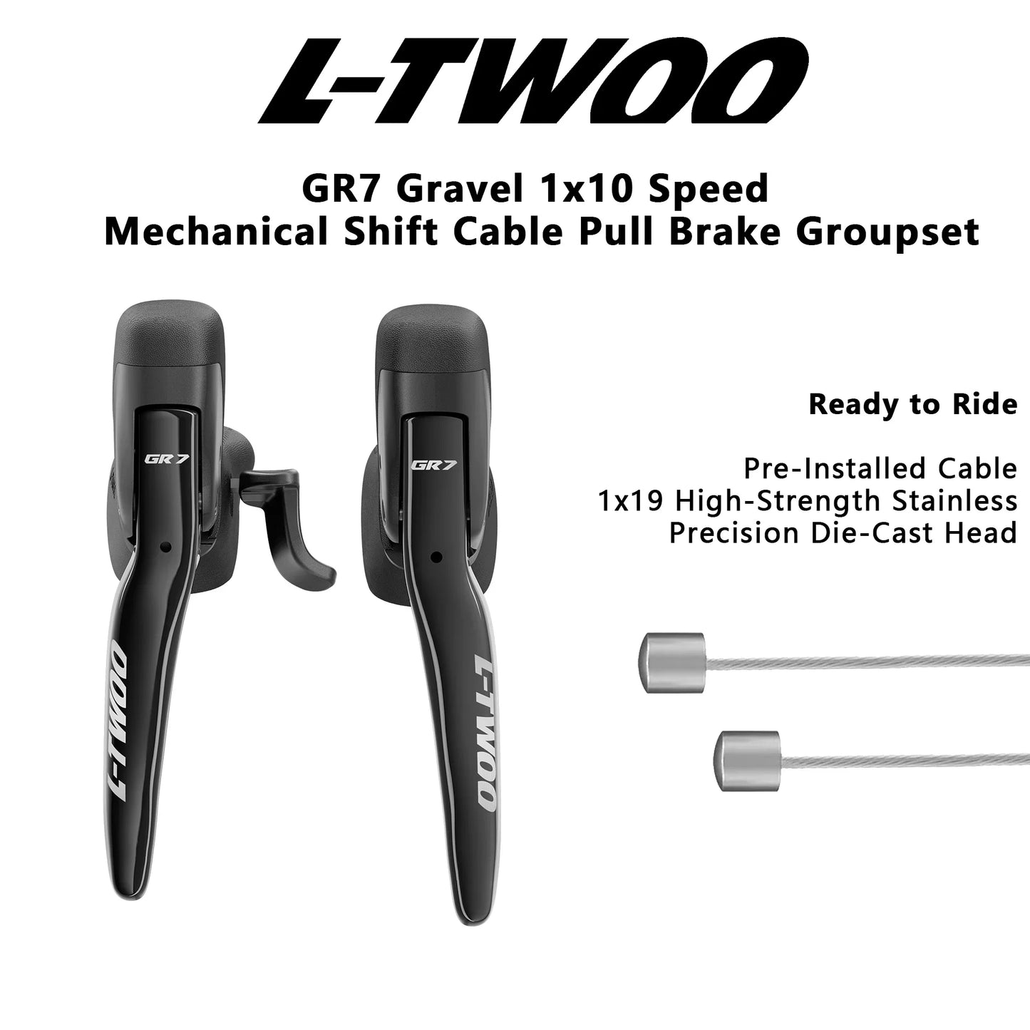 LTWOO GR7 1x10 Speed Road Groupset, R/L Shifter + Rear Derailleurs, Gravel-bikes Cyclo-Cross