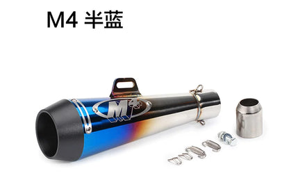 51MM Motorcycle Exhaust Pipe M4 Escape GP Moto Pot Muffler Slip on For Scooter Motocross Dirt Bike Moto 300cc 600cc 1000cc-EXPROTAS