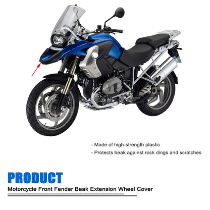 BMW R1200GS 2008-2012 Front Beak Fairing Extension Wheel Extender Black