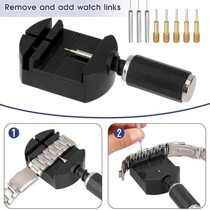 Watch Strap Link Remover Repair Tool 14PCS Adjustable Metal Band Adjuster