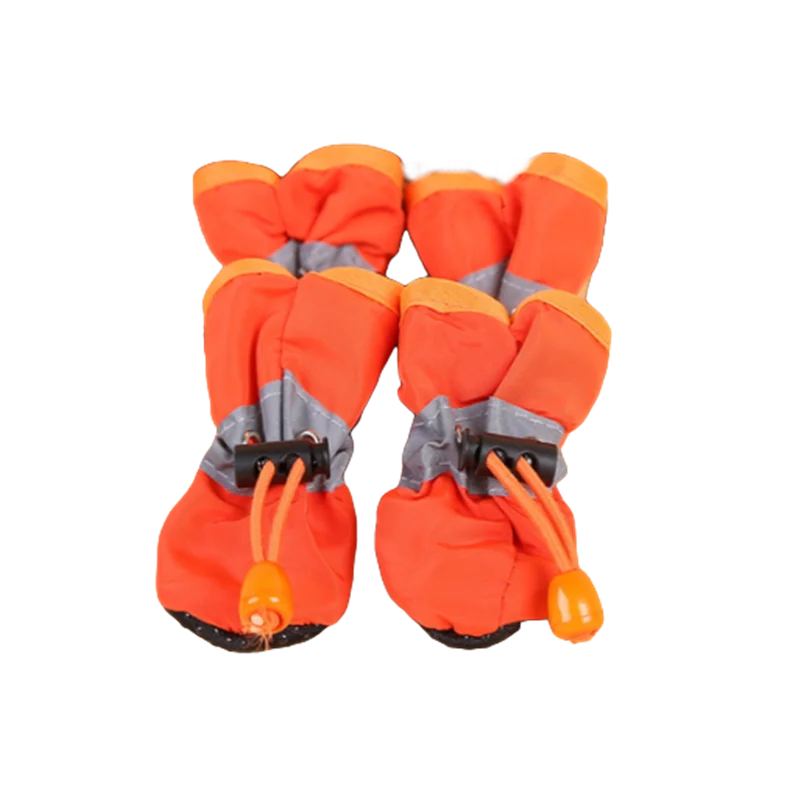 4Pcs Waterproof Pet Dog Shoes Anti-Slip Rain Boots for Small Dogs