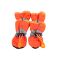 4Pcs Waterproof Pet Dog Shoes Anti-Slip Rain Boots for Small Dogs