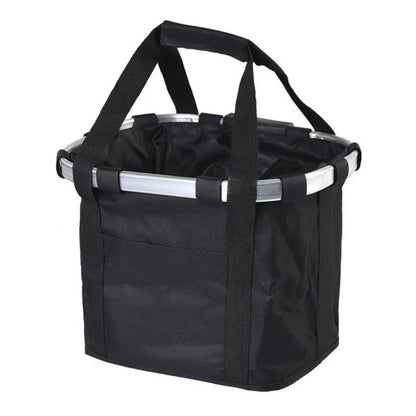 2-in-1 Bike Front Basket Pet Carrier Handlebar Bag Foldable 5KG Load MTB