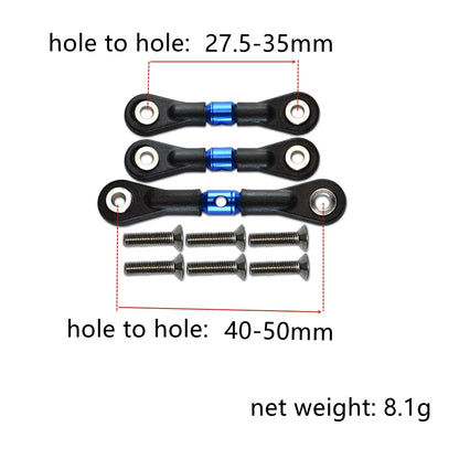 Adjustable Steering Tie Rod for Tamiya TT02 TT02T 1/10 RC Car Parts