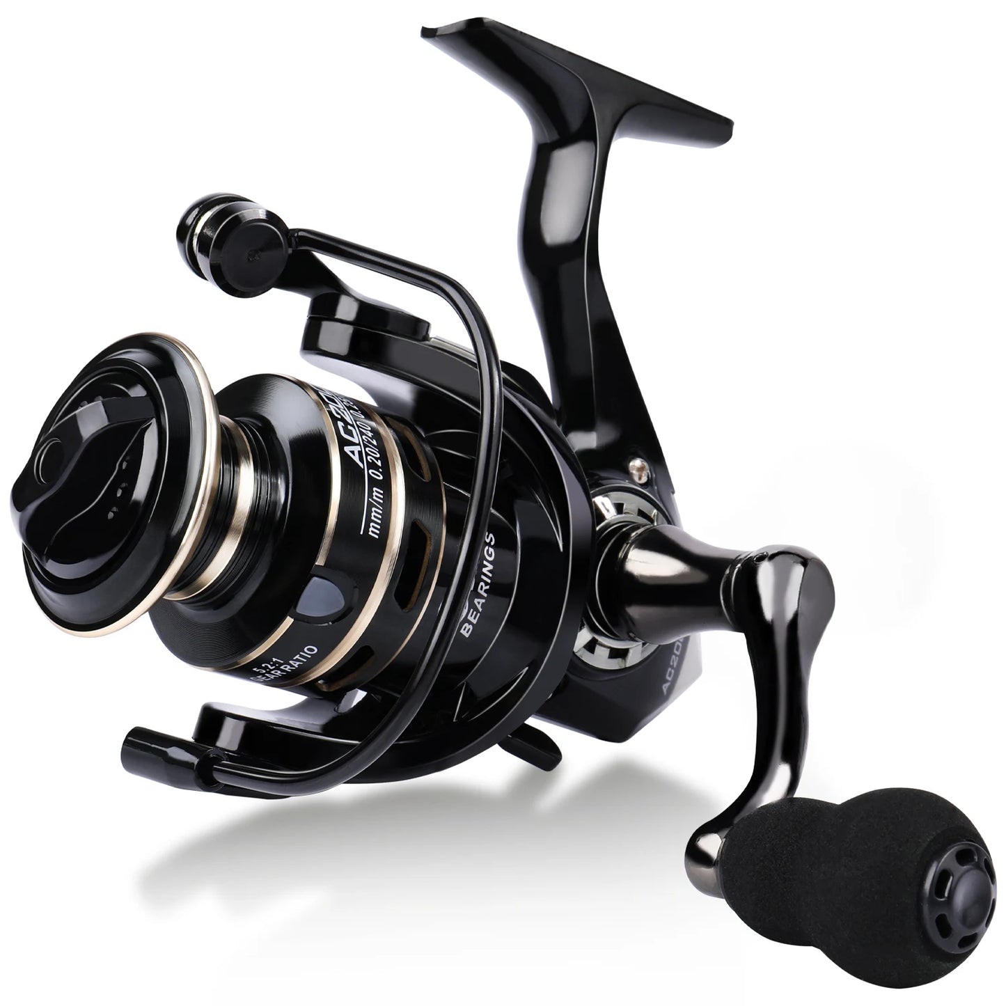 Spinning Fishing Reel Sougayilang 5.2:1 Gear Ratio Alloy Spool Carp Fishing