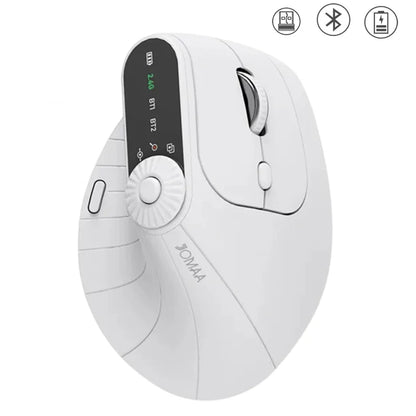 Wireless Vertical Mouse Rechargeable Ergonomic Optical Mice with Adjustment Knob