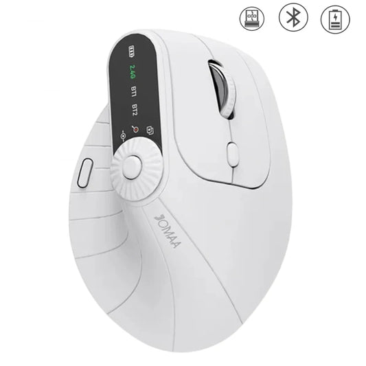 Wireless Vertical Mouse Rechargeable Ergonomic Optical Mice with Adjustment Knob