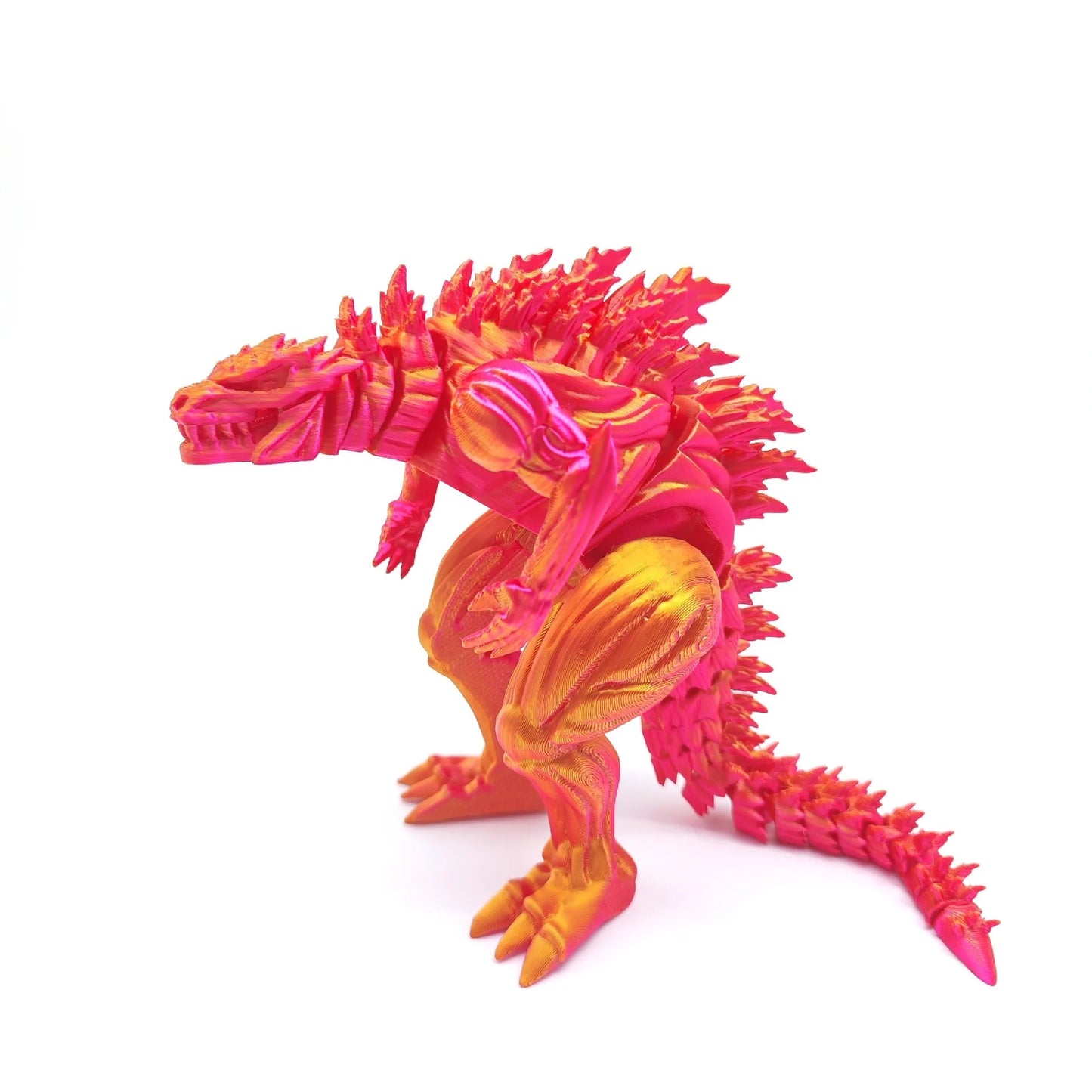 3D Printed Articulated Muscle Dinosaur Figure Movable Joint Desk Model - EXPROTAS