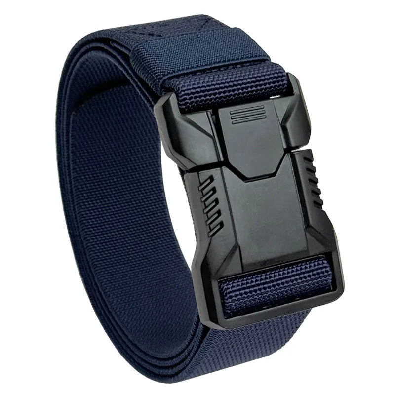 Men's Buckle Tactical Belt Red Ears Plastic Multifunctional Military Canvas