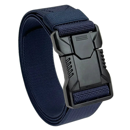 Men's Buckle Tactical Belt Red Ears Plastic Multifunctional Military Canvas