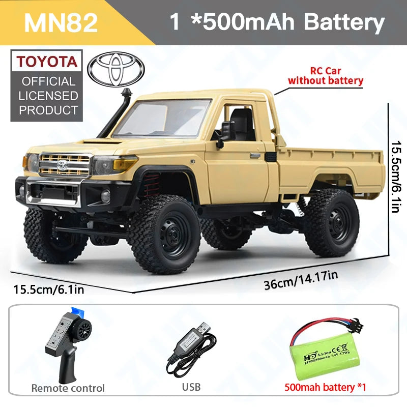1:12 Full Scale RC Car MN82 PRO 4WD Off-Road Remote Control Truck Toy