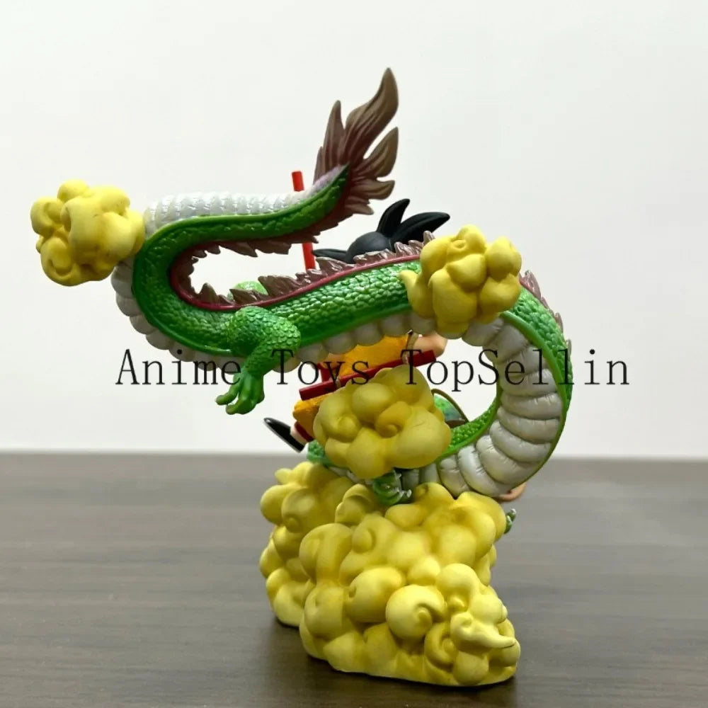 15cm Dragon Ball Goku with Dragon PVC Action Figure Anime Model Collectible Toy